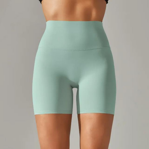 Pantalones cortos de yoga de cintura alta para mujer