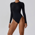 Body de manga larga tipo tanga para mujer