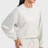 Sudadera de cuello redondo de gran tamaño para mujer