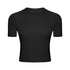 Camisa de manga corta suave y ajustada para mujer