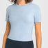 Camisa de manga corta suave y ajustada para mujer
