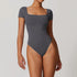 Women's Short Sleeve Double Lined Bodysuit