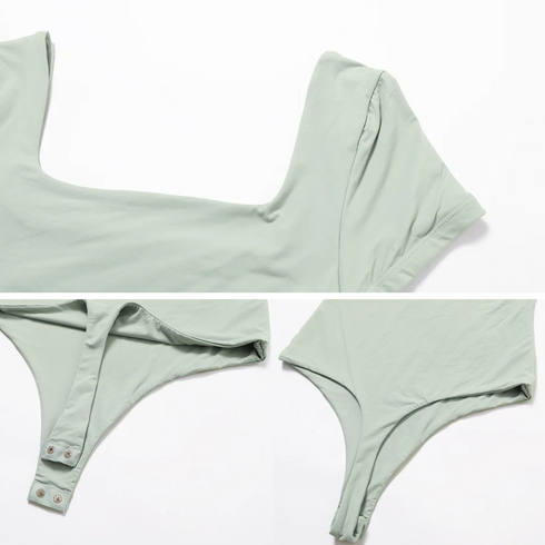 Women's Short Sleeve Double Lined Bodysuit