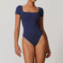Women's Short Sleeve Double Lined Bodysuit