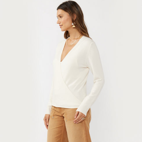 Women's Solid Knit Wrap Cardigan