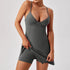 Women's V-Neck Tennis Dress With Shorts